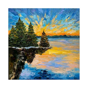 オーロラ 絵画 北極光 キャンバス アートワーク 夜空 オリジナル オーロラ 絵画 北極光 キャンバス アートワーク 夜空 オリジナル