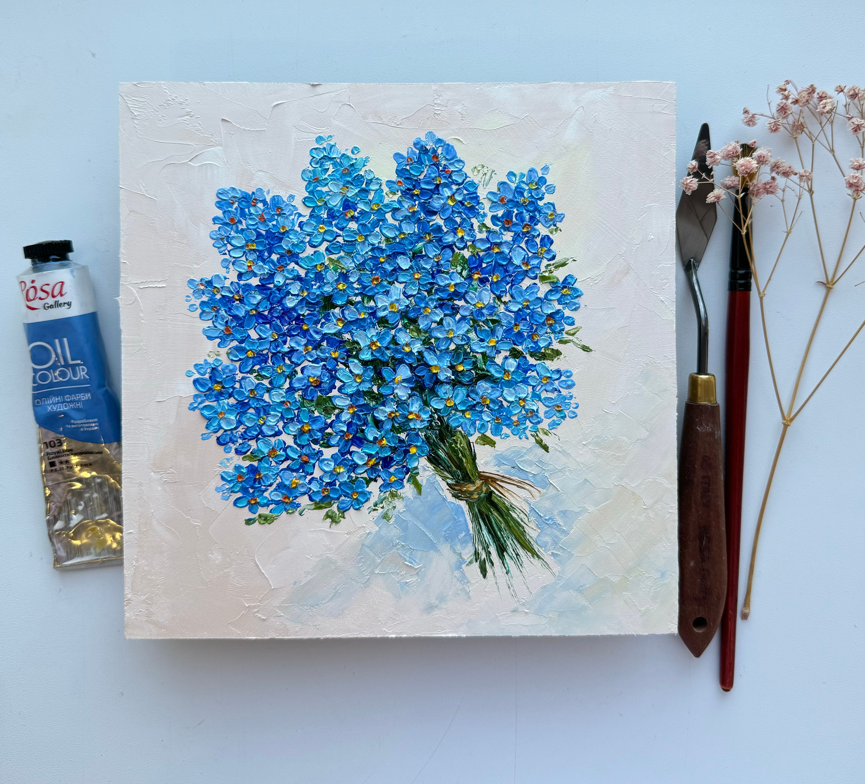 【F4号】good blue(spelling) 油絵 oil painting il_fullxfull.5717776940_klr7.jpg