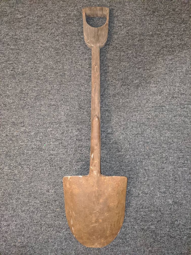 Antique 2 Wooden D Handle Farm Shovel Etsy
