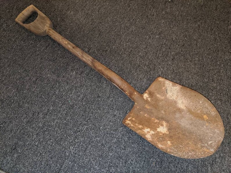 Antique 2 Wooden D Handle Farm Shovel Etsy
