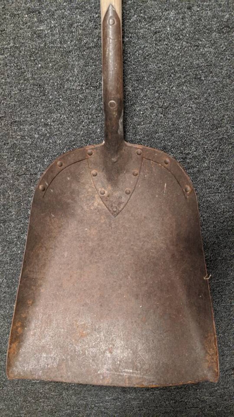 Antique Ames Reinforced 7 Wooden D Handle Coal Shovel Etsy