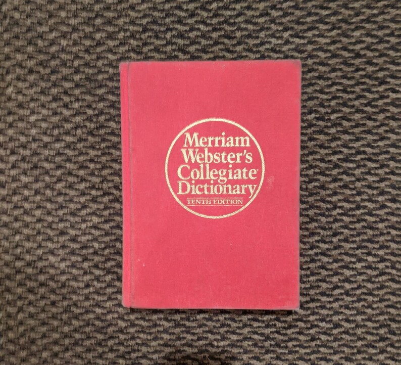 Merriamwebsters Collegiate Dictionary Hardcover Tenth Edition Etsy