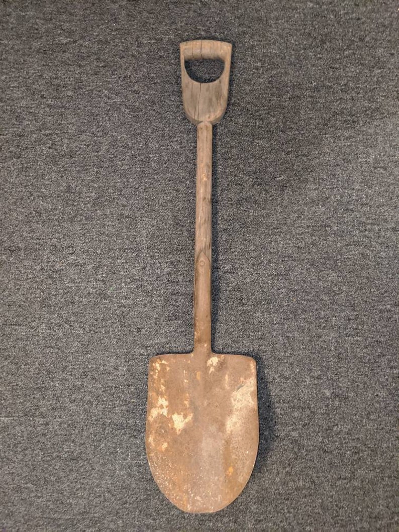 Antique 2 Wooden D Handle Farm Shovel | Etsy