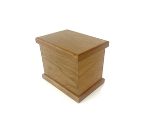 Child Urn For Ashes in Simple Black Walnut| Infant Cremation Urn | Baby Urn for Ashes | Baby Cremation Memorial | Wooden Urn for Human Ashes