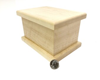 Birdeye Maple Small Cremation Urn for Child or Pet | Clearance #0175 | Pet Urn | Urn for Small Child Ashes | Funeral Urn | Burial Urns