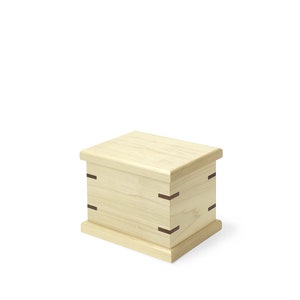 Child Urn For Ashes in Poplar | Infant Cremation Urn | Baby Urn for Ashes | Baby Cremation Memorial | Wooden Urn for Human Ashes