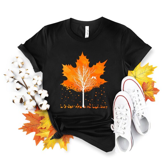 Autumn Leaves Shirt Fall Leaves Shirt Maple Leaves Shirt Etsy