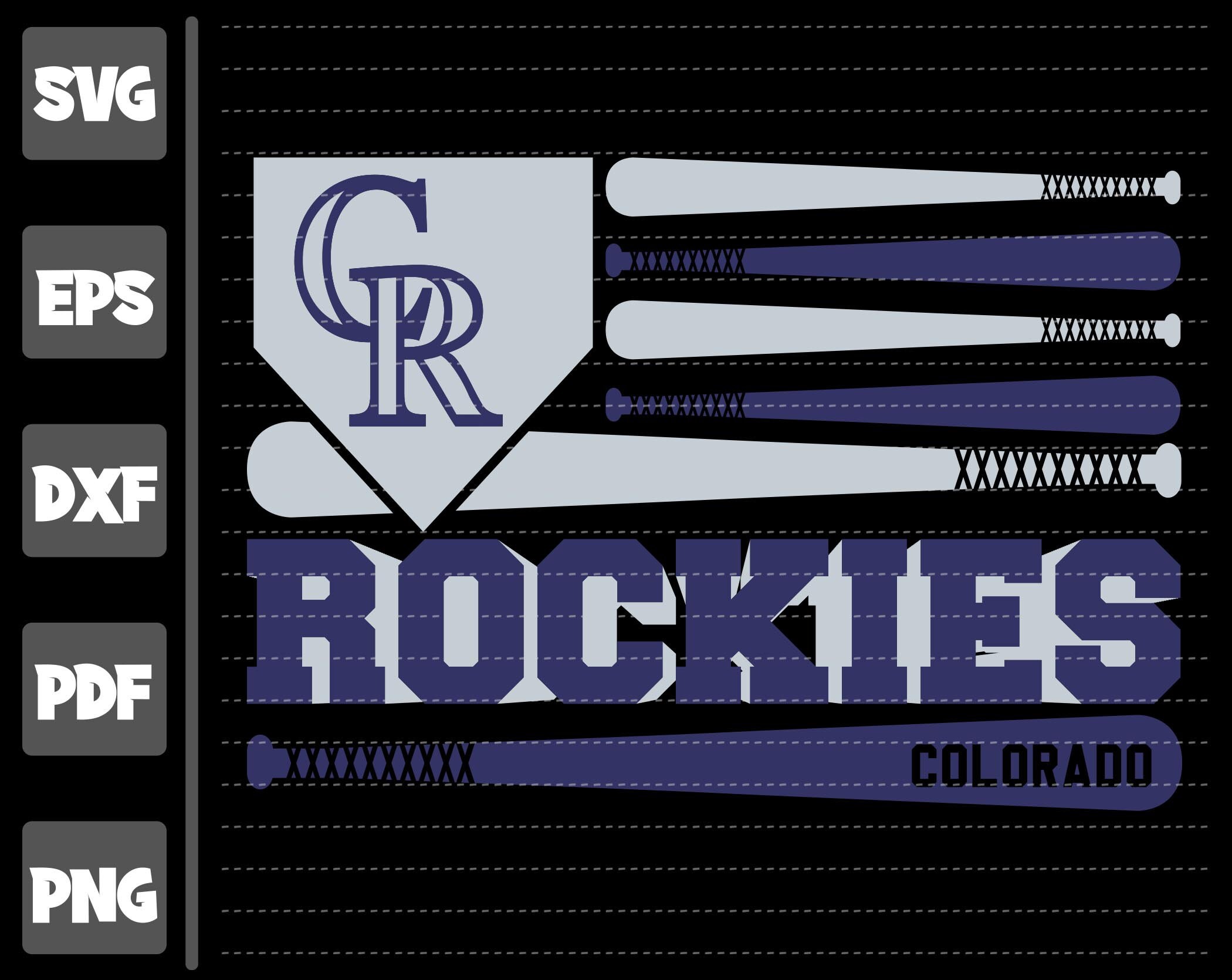 Free Free Rockies Baseball Svg 718 SVG PNG EPS DXF File