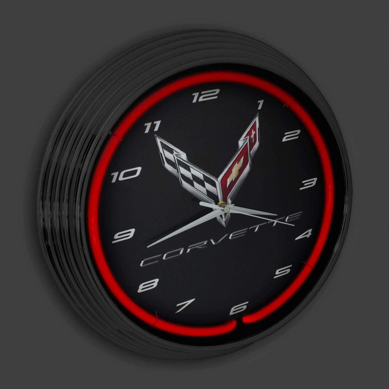 Corvette C8 Neon Clock Etsy