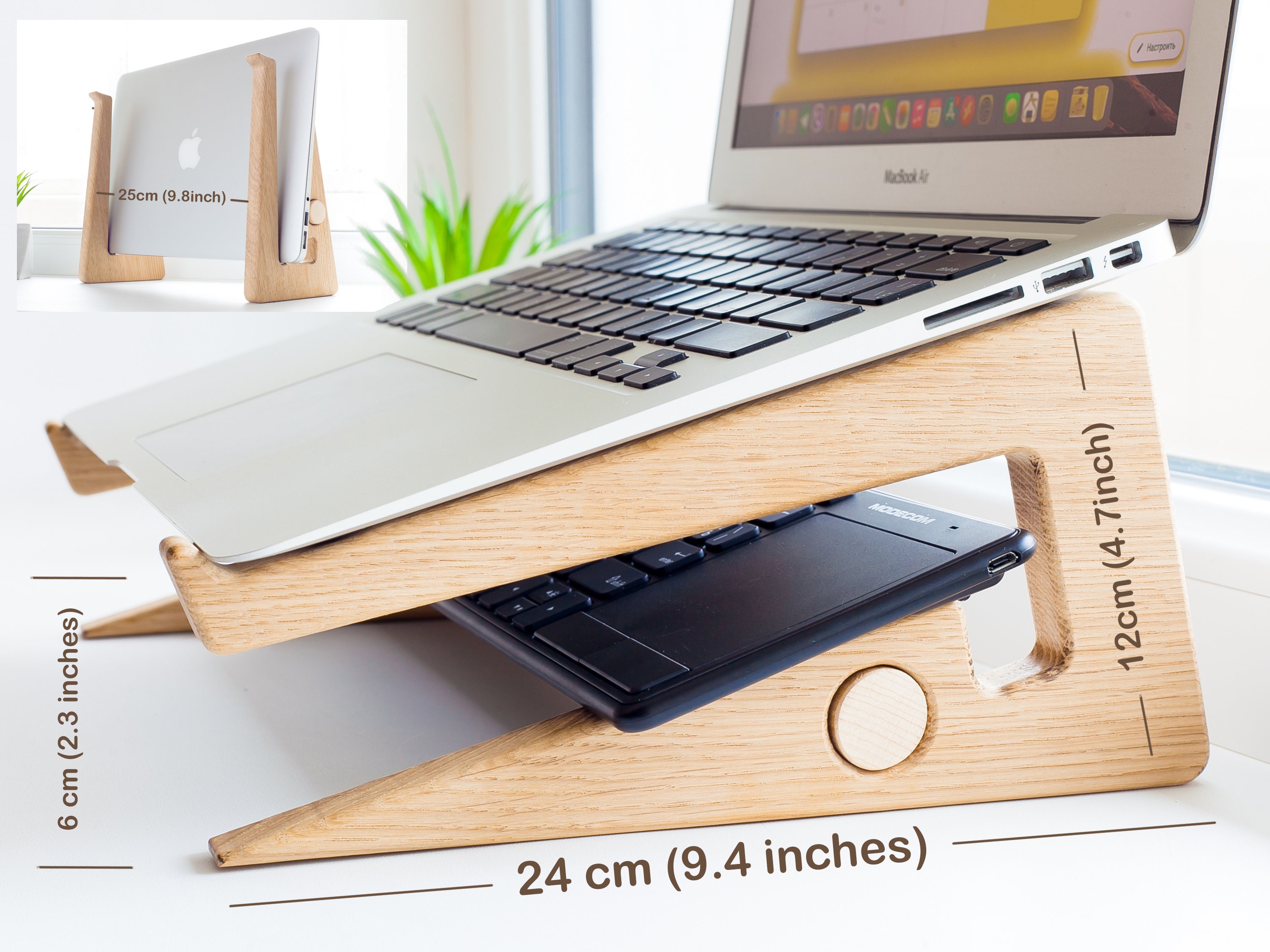 Laptop Stand Wood Laptop Stand Macbook Stand Laptop Riser Etsy UK