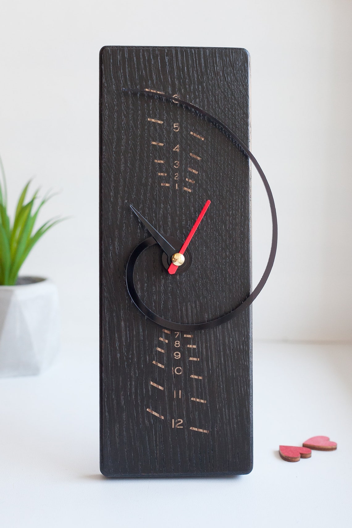 Fibonacci clock Wood clock Wall clock Wood clock desk Trippy Etsy