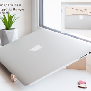 Laptop stand, Laptop stand wood, Laptop riser, Laptop stand holder, Wood laptop stand, Office home