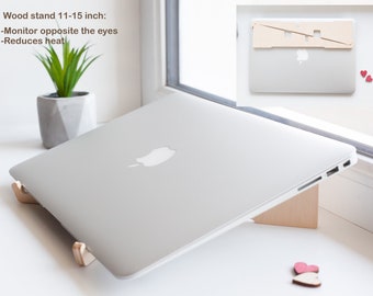 Birch Plywood Laptop Stand: Ergonomic Laptop Riser