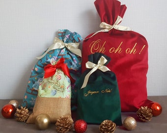 Christmas hood, gift wrapping, Christmas pouches, sachet