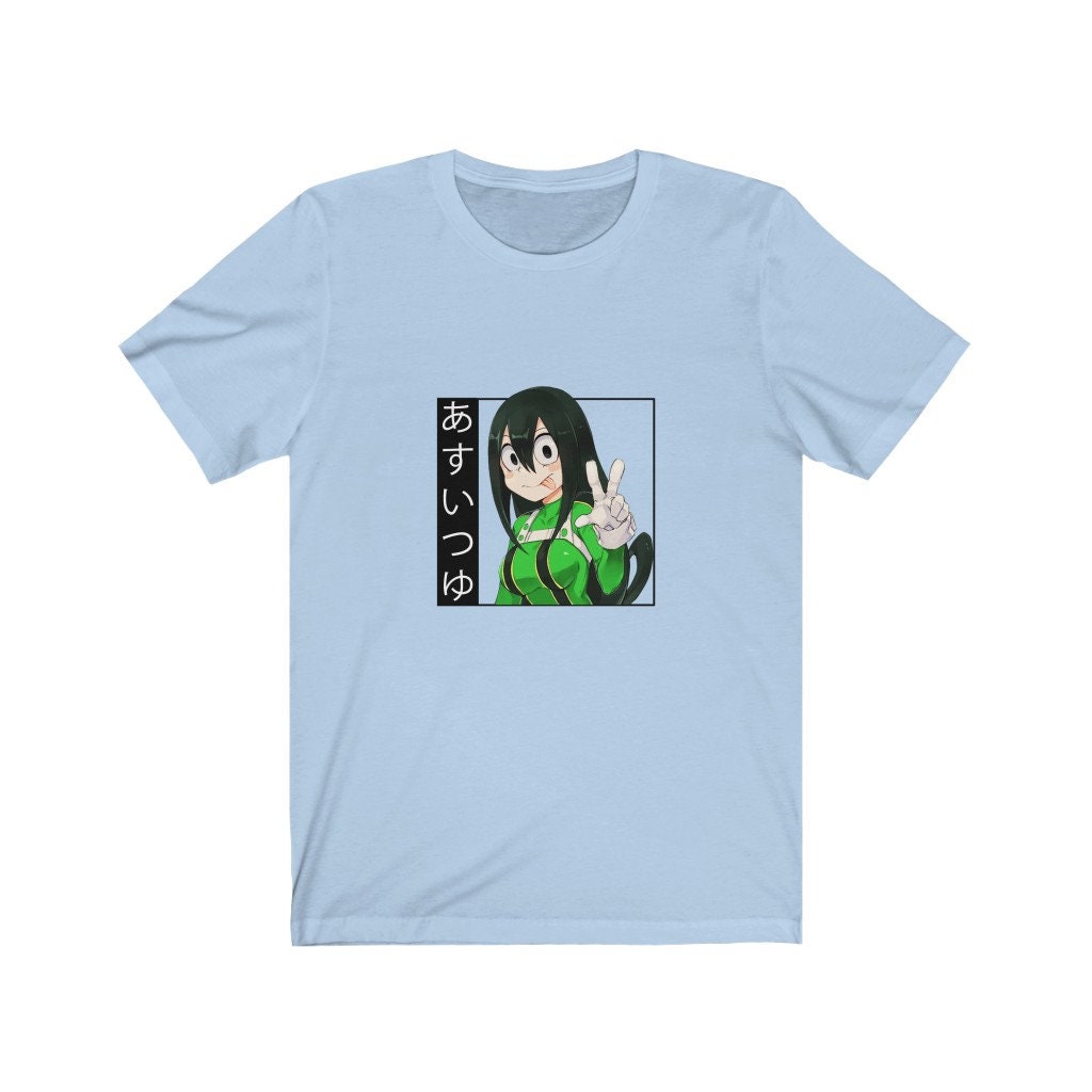 Anime My Hero Academia FROPPY TSUYU ASUI TIE DYE Girls Women's T-Shirt NEW