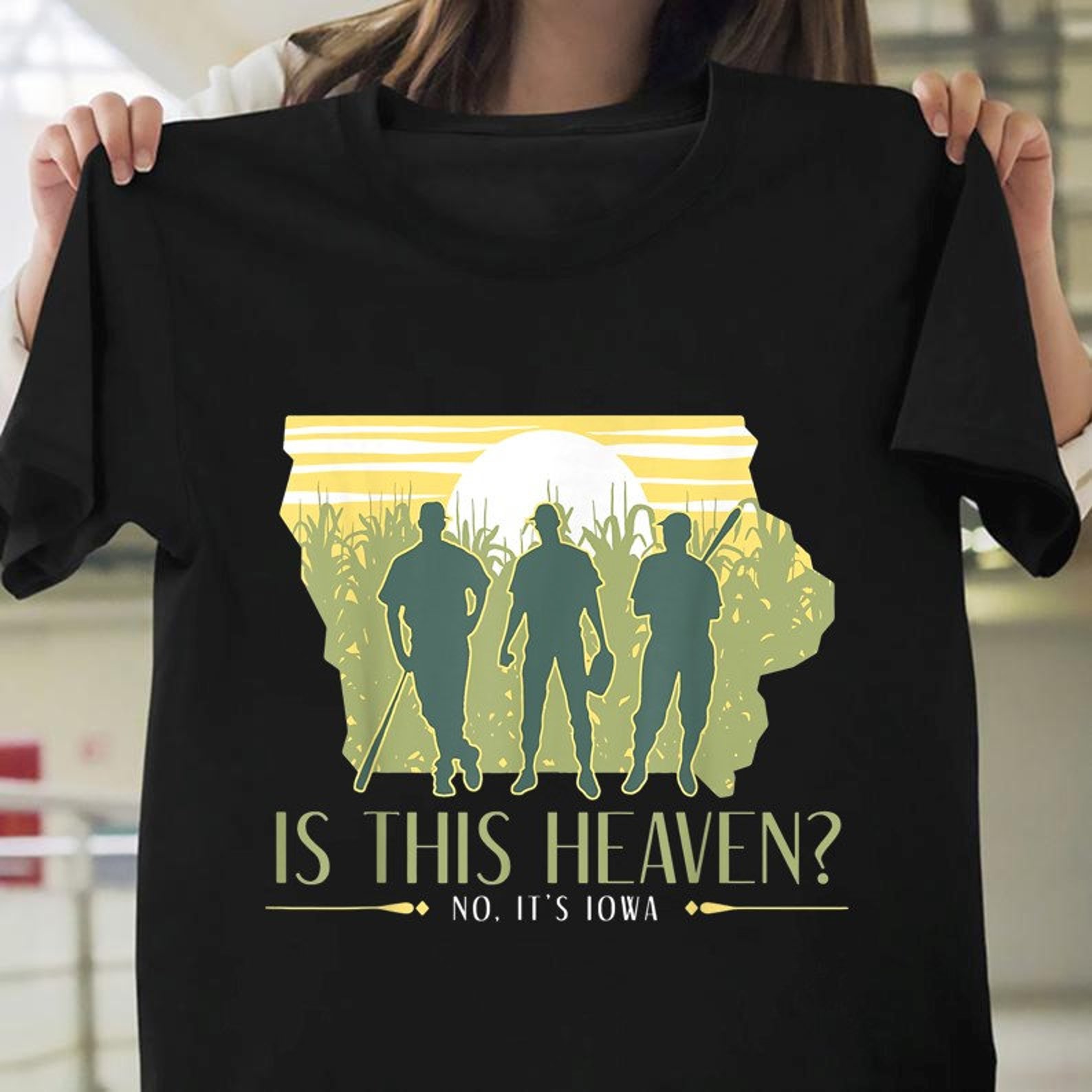 Is This Heaven No It's Iowa Field Of Dreams Tshirt Field Etsy