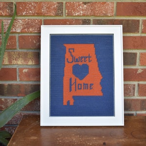 Auburn Sweet Home Cross Stitch