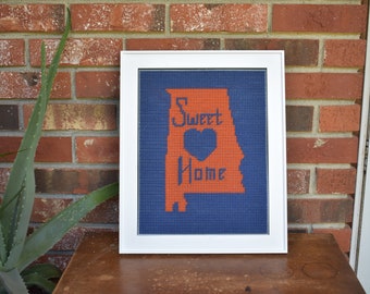 Auburn Sweet Home Cross Stitch