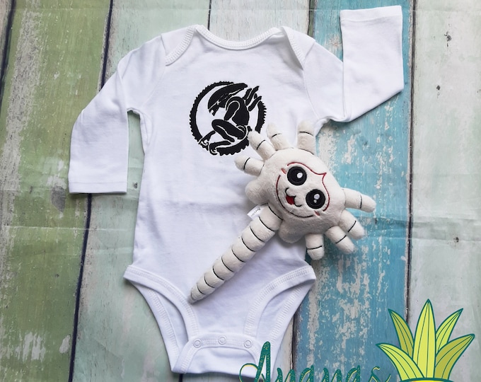 Alien ONESIE® / Roswell Alien Infant Creeper/ TWO Piece Outfit