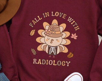 Thanksgiving Xray tech Sweatshirt, Fall Rad tech Sweatshirt, Autumn Radiology Shirt, Rad Tech Crewneck, Xray Tech crew