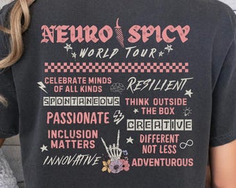 ADHD Shirt, ADHD Band Tee, Adhd Gifts, Neurodiversity Shirt, NeuroSpicy, AuDhd Shirt, Neurodivergent, Adhd Awareness, Adhd world tour