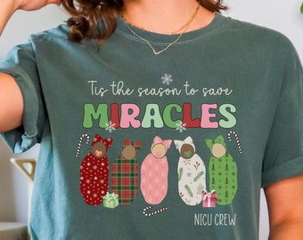 Christmas Nicu Shirt, Nicu Nurse Shirt, Holiday Nicu Nurse Shirt, Neonatal Shirt, Neonatal Nurse, Christmas Neonatal, Comfort Colors