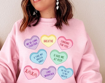 Respiratory Therapist Valentines Sweatshirt, Respiratory Therapist, Respiratory Therapy, RT Shirt, Respiratory Therapist Shirt, Valentines