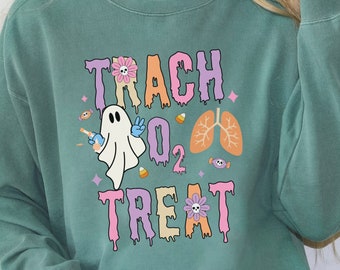 Halloween Respiratory Shirt, Respiratory Therapy, Respiratory Therapist, Trach or Treat, Pulmonary Nurse, Respiratory Care Practitioners