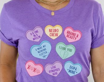 Valentines Neuro Nurse, Neuro Nurse Shirt, Neurology Nurse, Neurologist, Neuroscience Nurse, Eeg Shirt, Brain Nurse Shirt, Vday Neuro Nurse