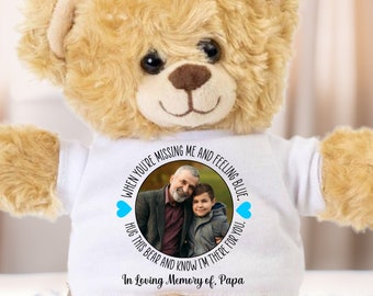 Memory Bear, Sympathy Bear, Memorial Bear, Loss of Father, Kids Sympathy Gift, Memorial Gift for Kids, Loss of Dad, Stuffed Animal