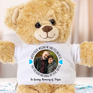 Memory Bear, Sympathy Bear, Memorial Bear, Loss of Father, Kids Sympathy Gift, Memorial Gift for Kids, Loss of Dad, Stuffed Animal