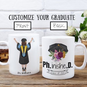Phinished Mug, PhD Graduation Gifts, Phd Graduation Gifts for Him, Phd Graduation Gifts for Her, Custom Phd Gifts