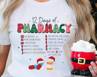 Pharmacy Gift, Christmas Pharmacy Shirt, Pharmacy Tech, Pharmacy Technician, Pharmacy Tech Shirt, Pharmacy Graduation, Pharmacist Gift