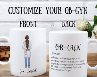Obgyn Mug, Obgyn Gifts, Resident Doctor Gift, Personalized Obgyn, Baby Doctor, Gynecologist Gift, Obstetrician Gift, Labor and Delivery