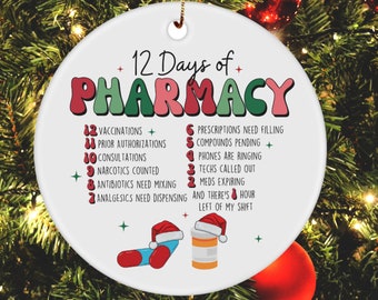 Christmas Pharmacy Gifts, Pharmacy Ornament, Pharmacy Gift, Pharmacy Gifts, Pharmacy Tech Gifts, Pharmacist