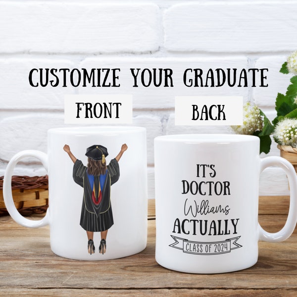 Phd Graduation Gift, It's Doctor Actually Mug, Phd Graduation Gifts for Her, Custom PhD Graduation Gift,