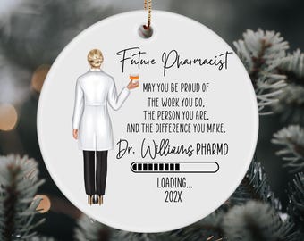 Pharmacist Gift, Pharmacy Gift, Pharmacy Gifts, PharmD, Pharmacist, Pharmacy Ornament, Pharmacy Grad, White Coat Ceremony, Future Pharmacist