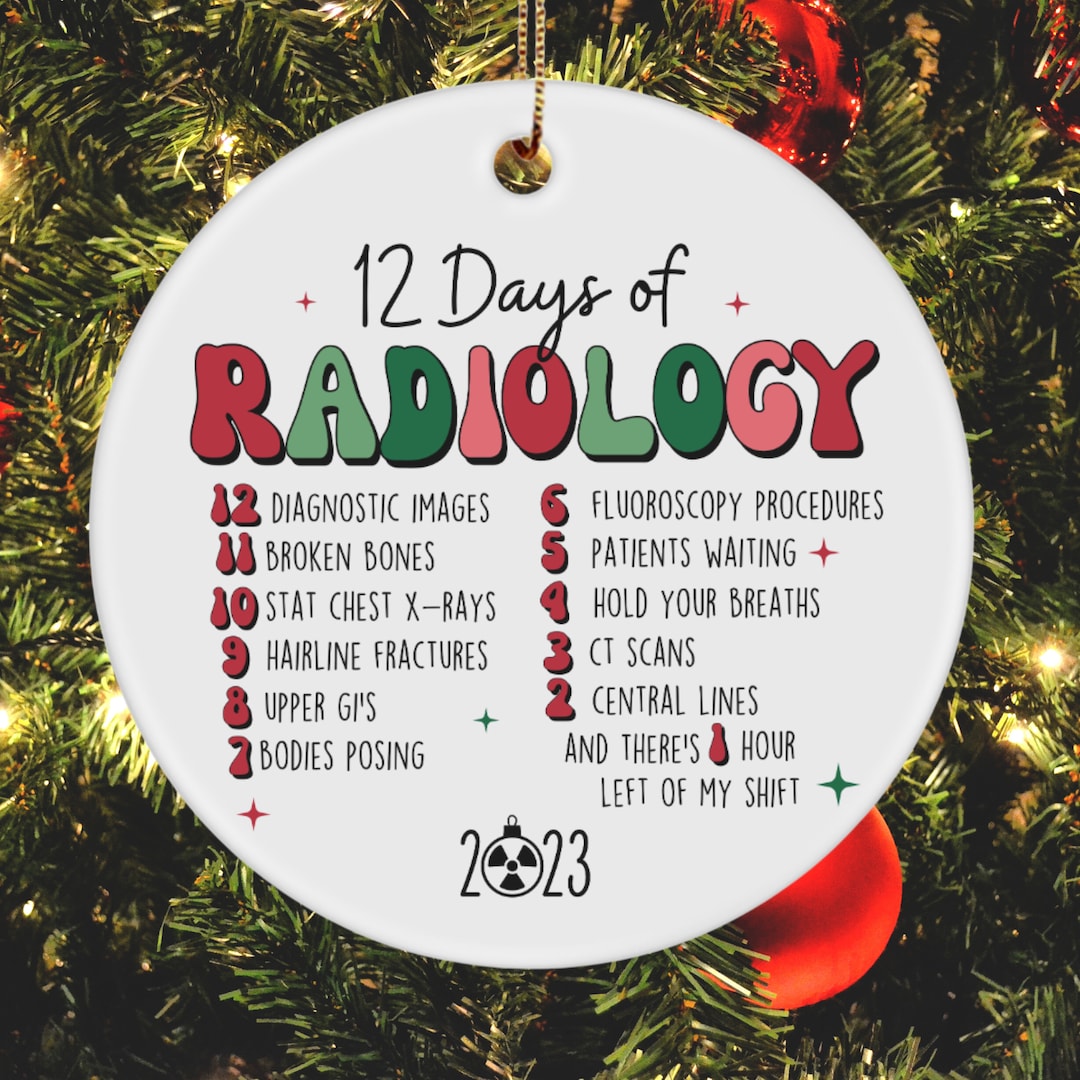 Christmas Xray Tech Gifts, Radiology Ornament, Radiology Gift ...