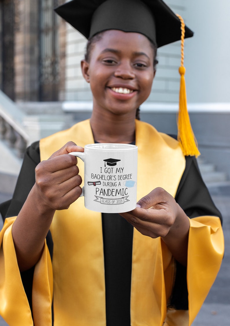 Bachelors Degree Graduation Gifts Pandemic Graduation Mug Etsy