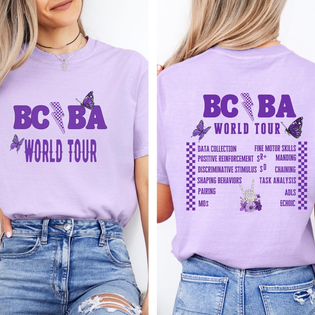 BCBA Shirt, Applied Behavior Therapy, Behavior Therapist, BCBA World ...