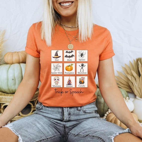 Halloween Speech Therapy Shirt, Aac Shirt, Speech Language Pathologist, Slp Shirt, Neurodiversity Shirt, Fall Shirt, Speech Pathology