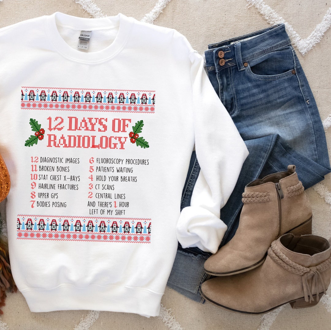 Christmas Radiology Sweatshirt, Radiologist Gifts, Xray Tech, Rad Tech