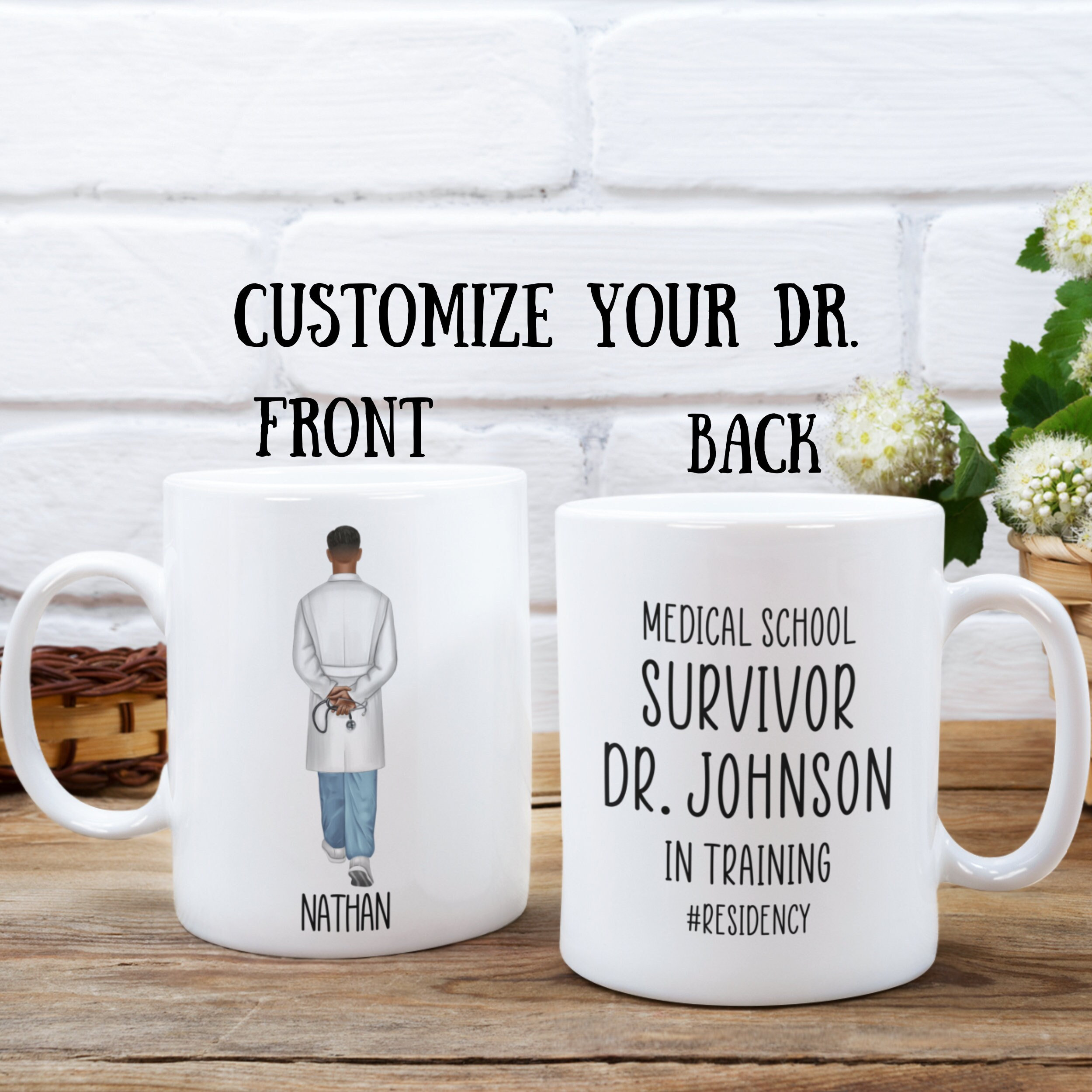 Residency Gift, Residency Match Day, Medical School Graduation, Match Day Gift, Medical School, Resident Doctor Gift, Doctor Name Mug