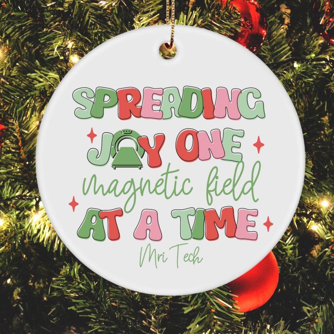 Christmas Mri Tech Mri Tech Ornament Mri Technician Mri Etsy