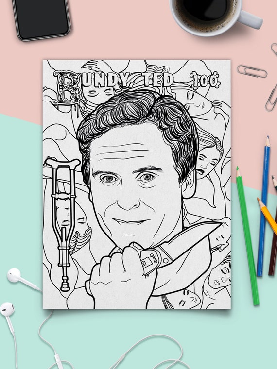 Download Scariest Serial Killers Coloring Book Famous Murderer Ted Etsy