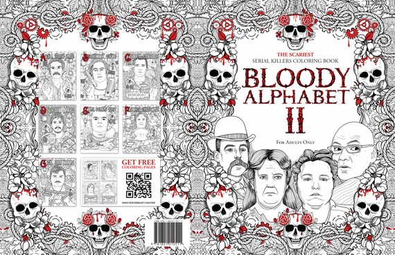 Download A True Crime Adult Jpg Pdf Downloadable Bloody Alphabet The Etsy