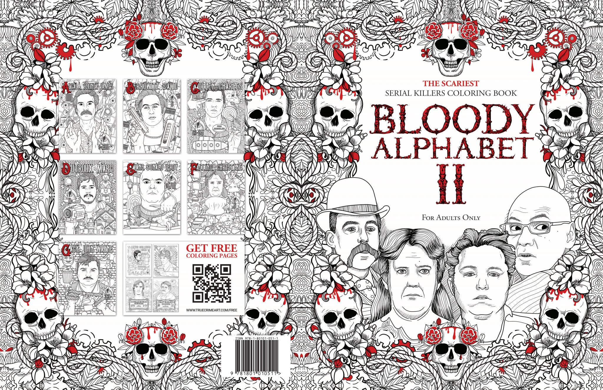 The Scariest Serial Killers Coloring Book. Famous Murderer CHARLES MANSON. A True Crime Adult ...