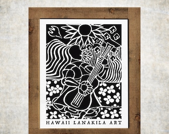 Kanikapila, Poster by Artist Lanakila, 808 HLA LLC