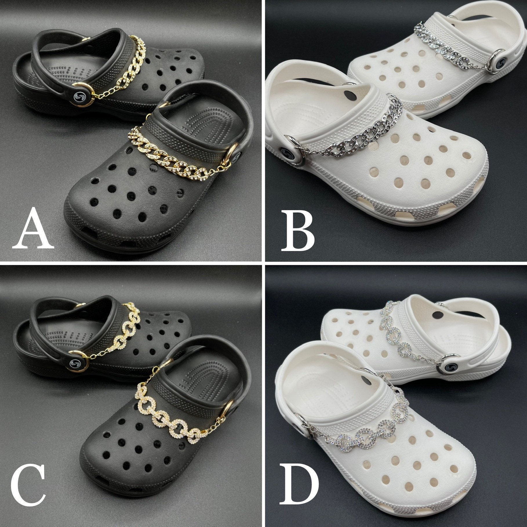 Crocs with chains new arrivals