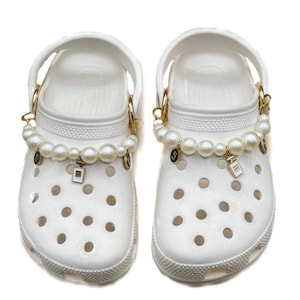 High Quality Pearl Chain Charms for Crocs. Crocs Chain Charms.
